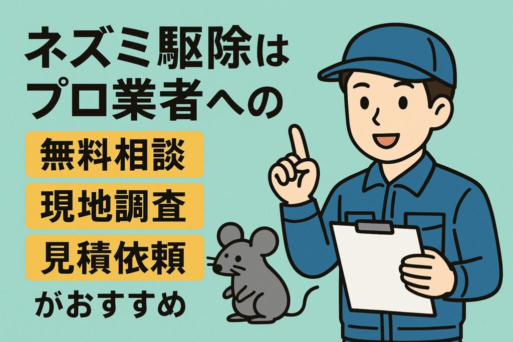 ネズミ駆除業者おすすめ