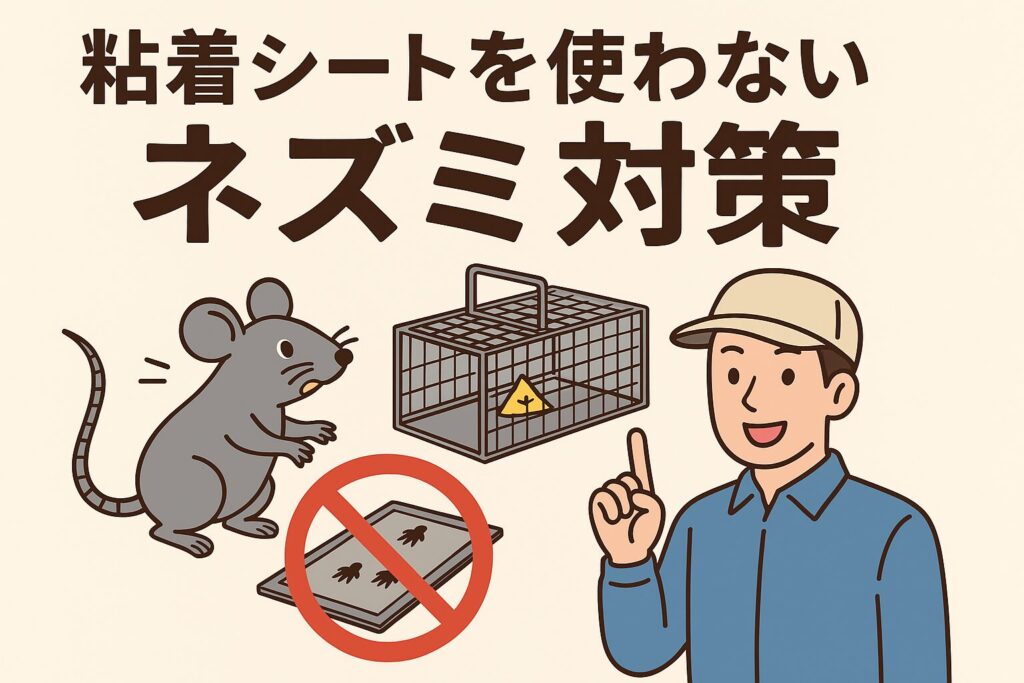ネズミ粘着シートを使わない