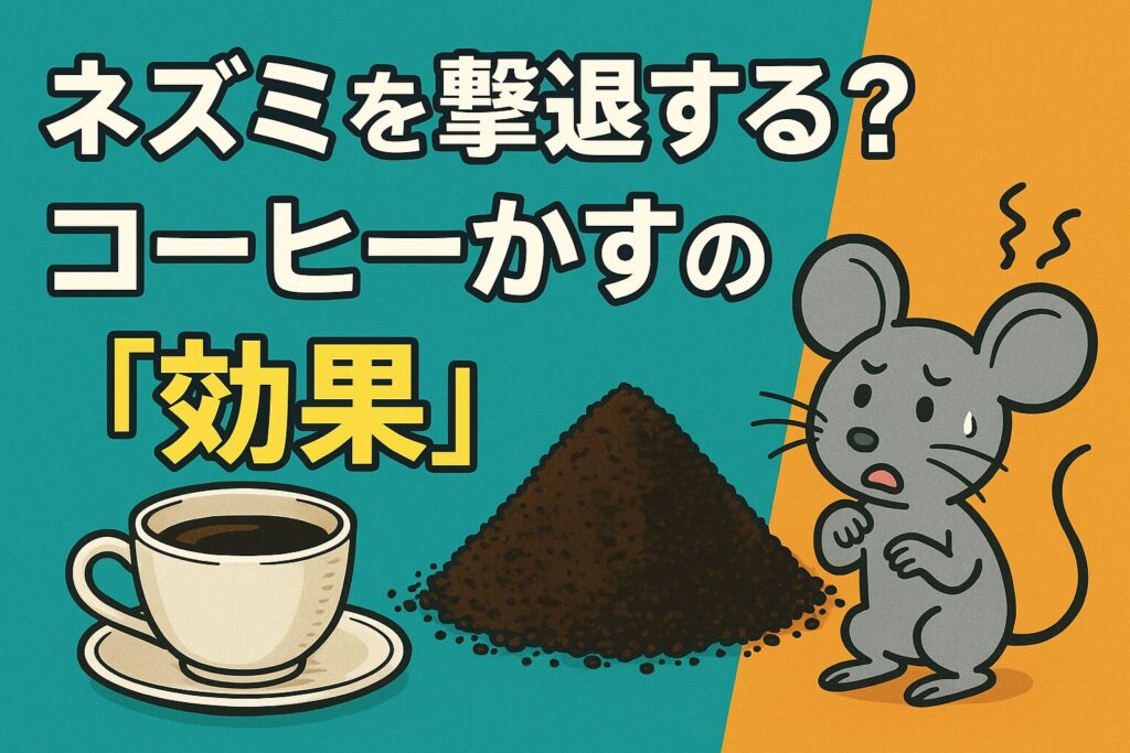 ネズミのコーヒーかすの効果ある