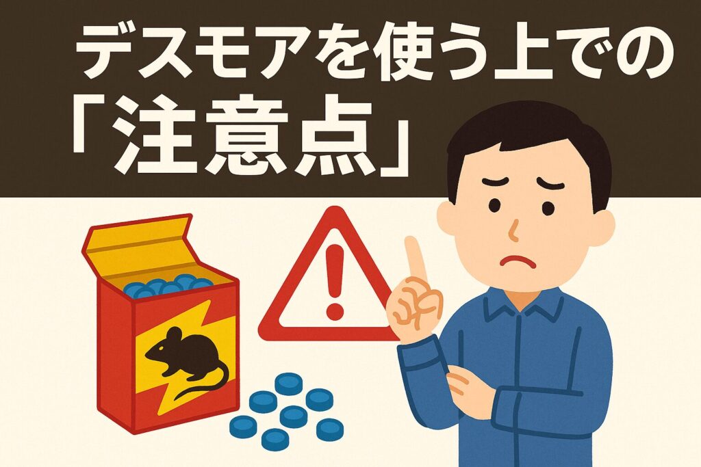 デスモアの注意点