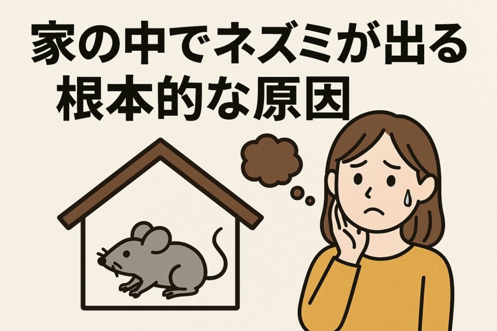 家の中でネズミ原因