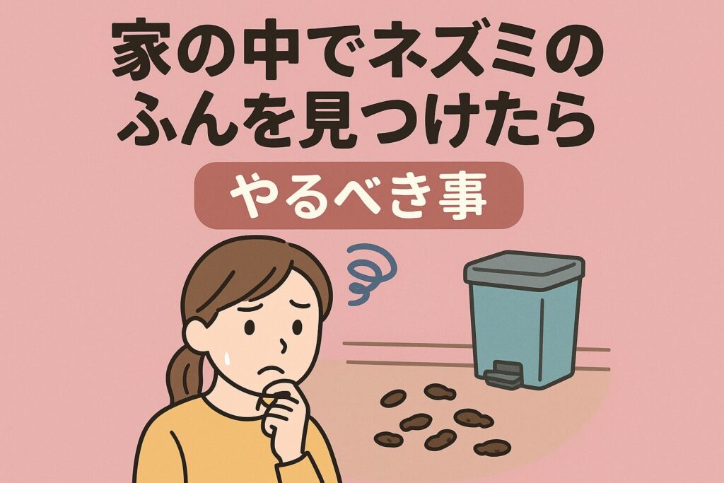 家の中ネズミのふんやるべきこと