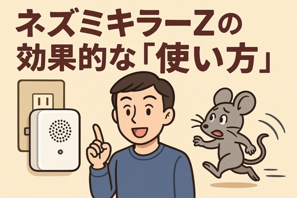 ネズミキラーZの効果的な使い方