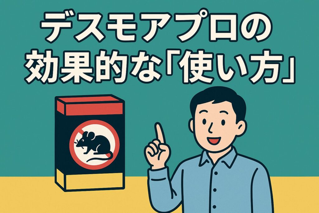 デスモアプロの効果的な使い方
