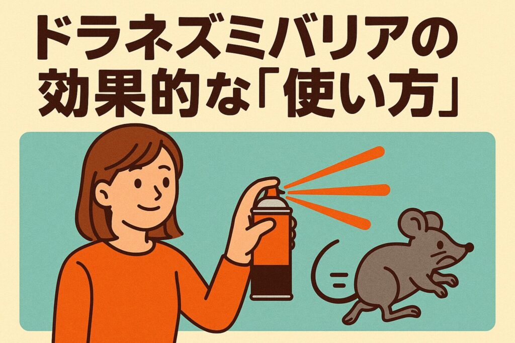 ドラネズミバリアの効果的な使い方