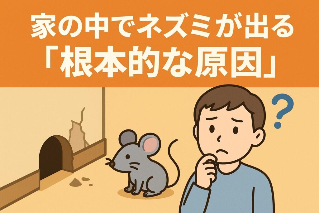 家の中でネズミ原因