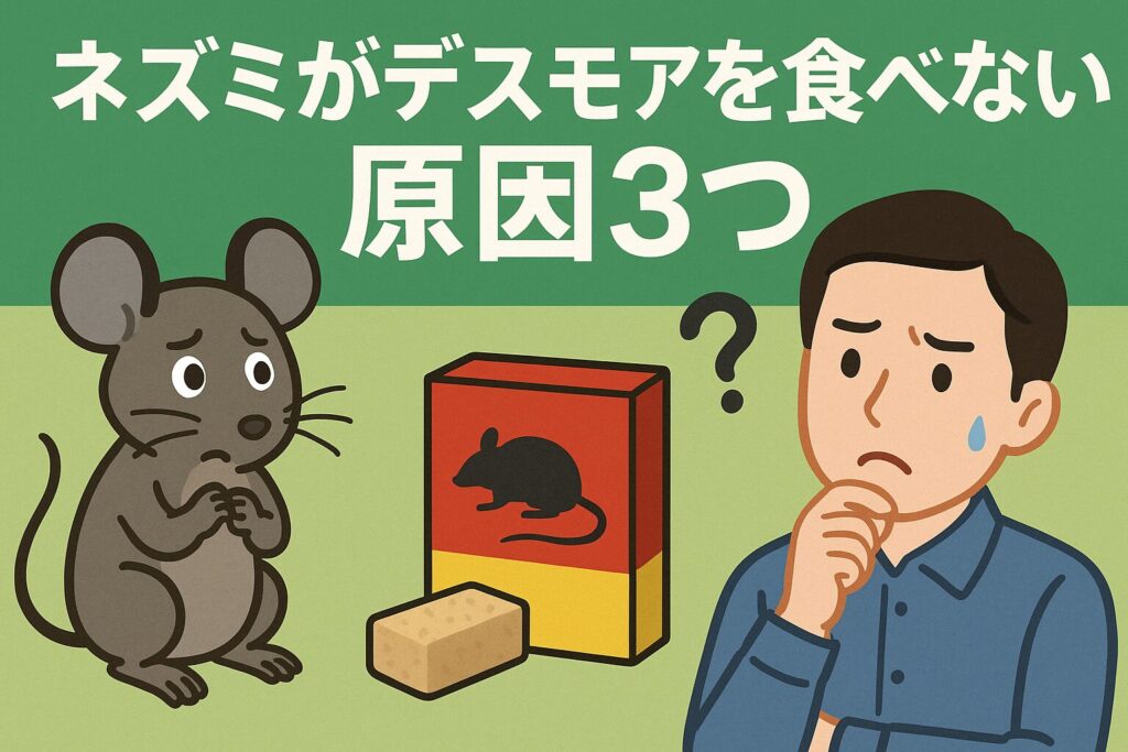 ネズミがデスモアを食べない原因