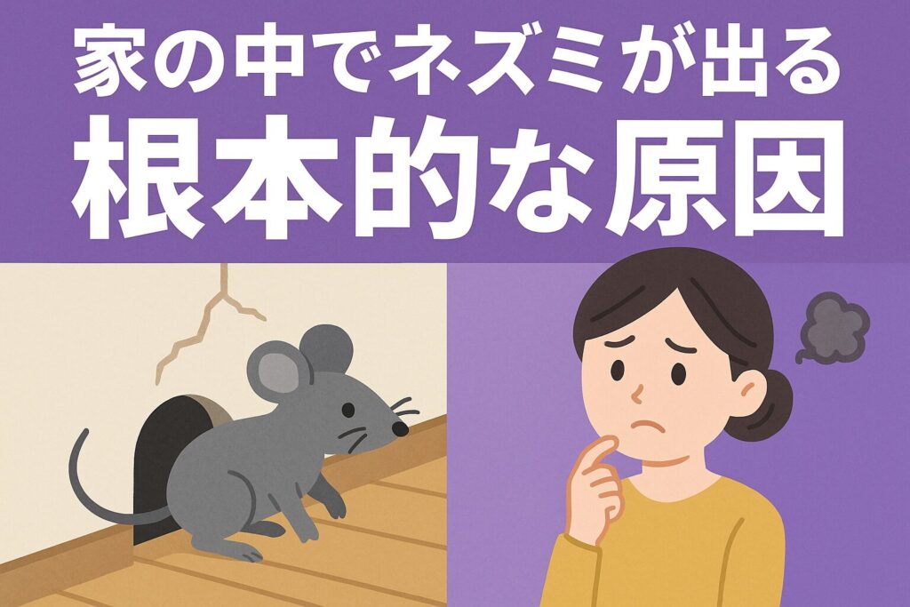 家の中でネズミ原因