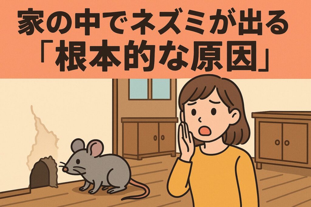 家の中でネズミ原因