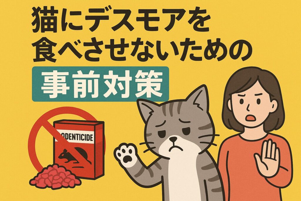 猫にデスモア食べさせない対策