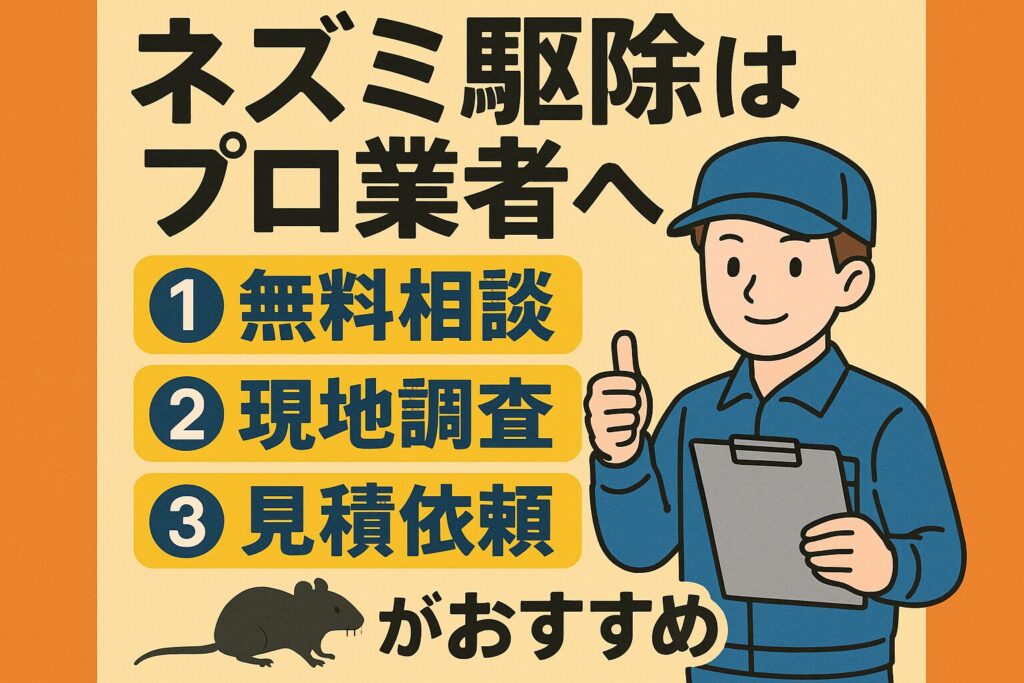 ネズミ駆除業者おすすめ