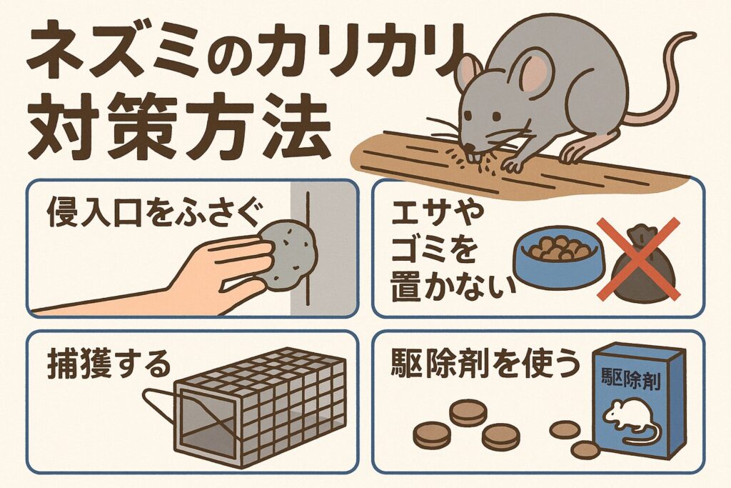 ネズミカリカリの対策