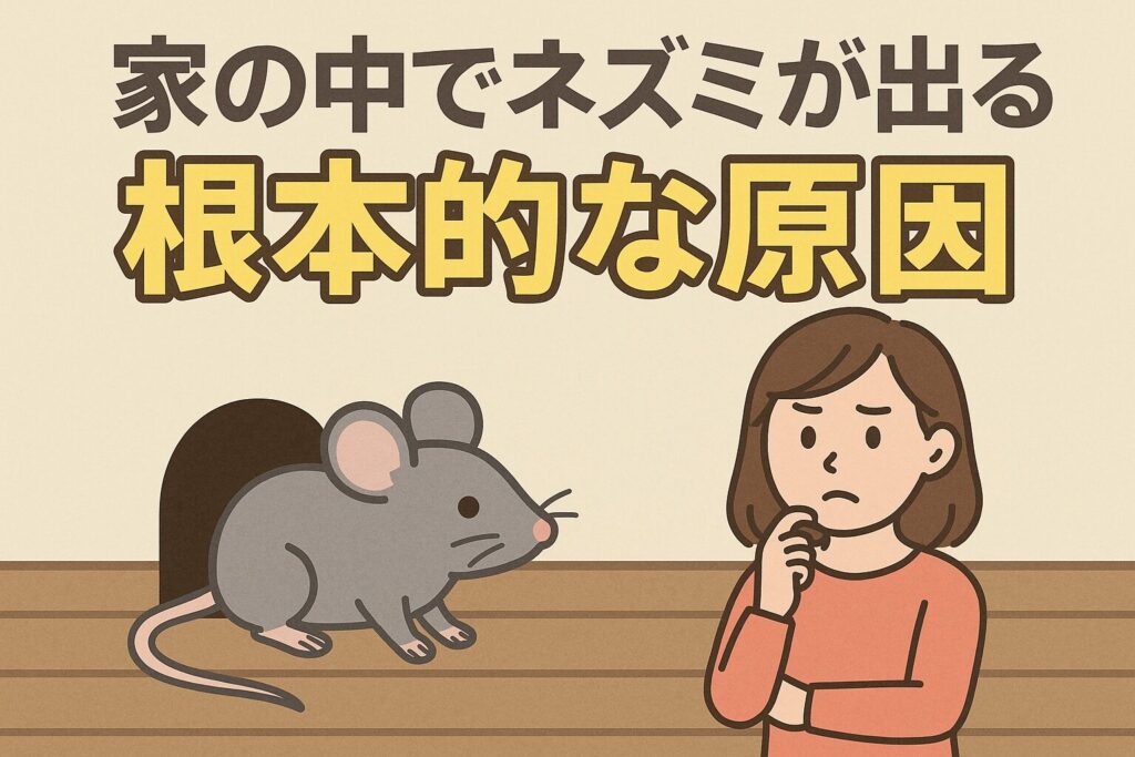 家の中でネズミ原因