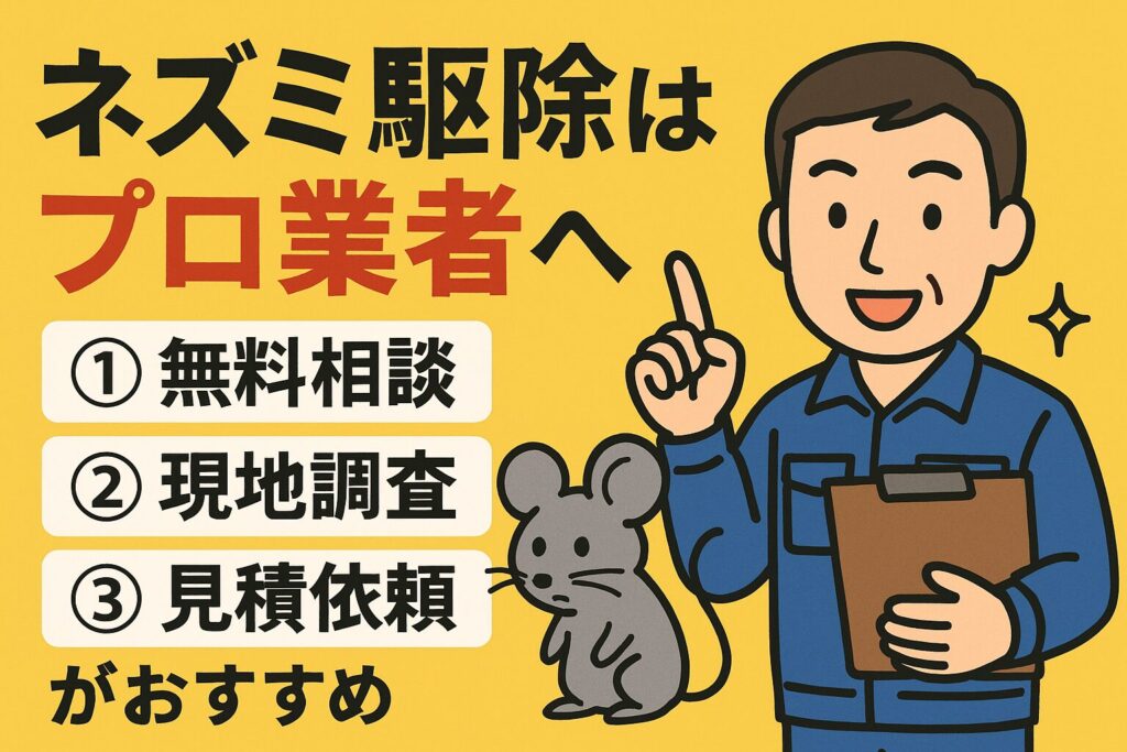 ネズミ駆除業者おすすめ