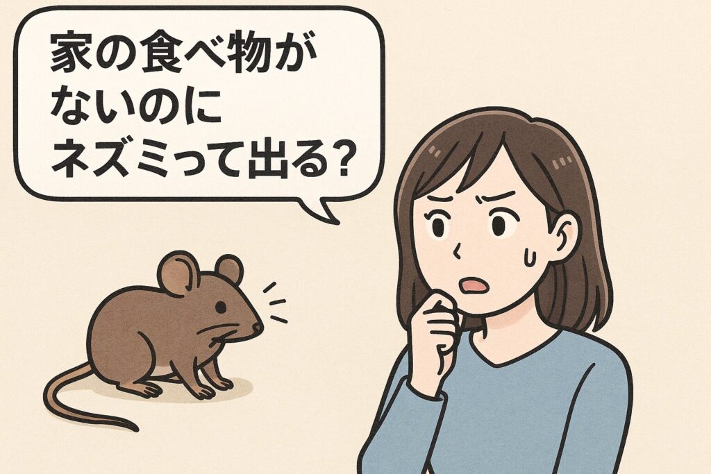 食べ物ないのにネズミ出る