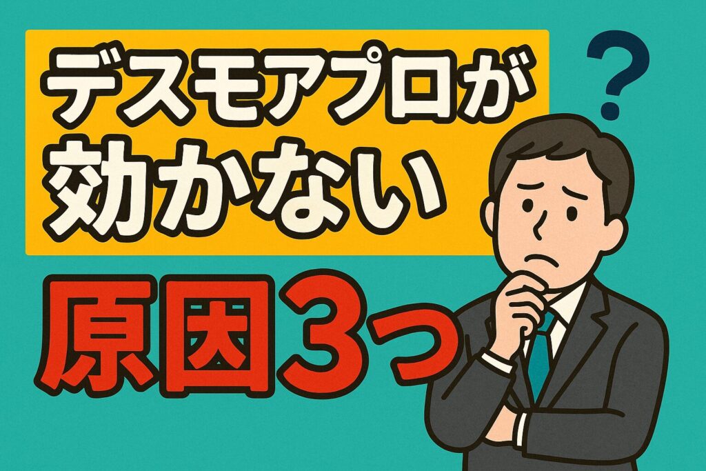 デスモアプロが効かない原因