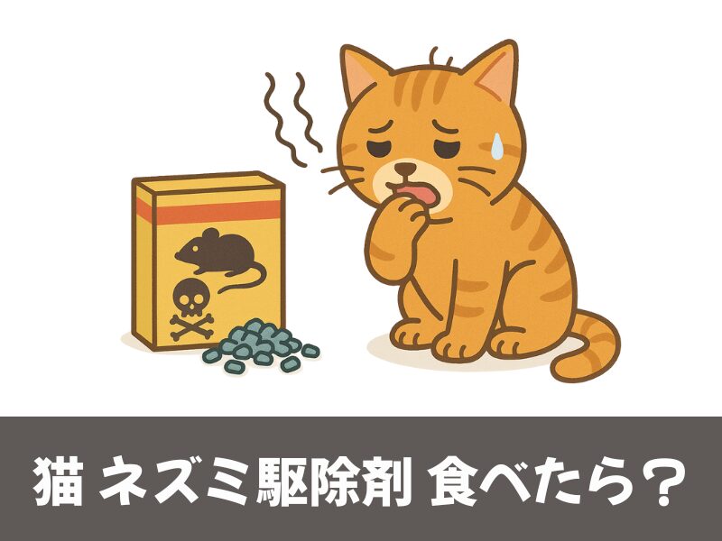 猫がネズミ駆除剤を食べたら