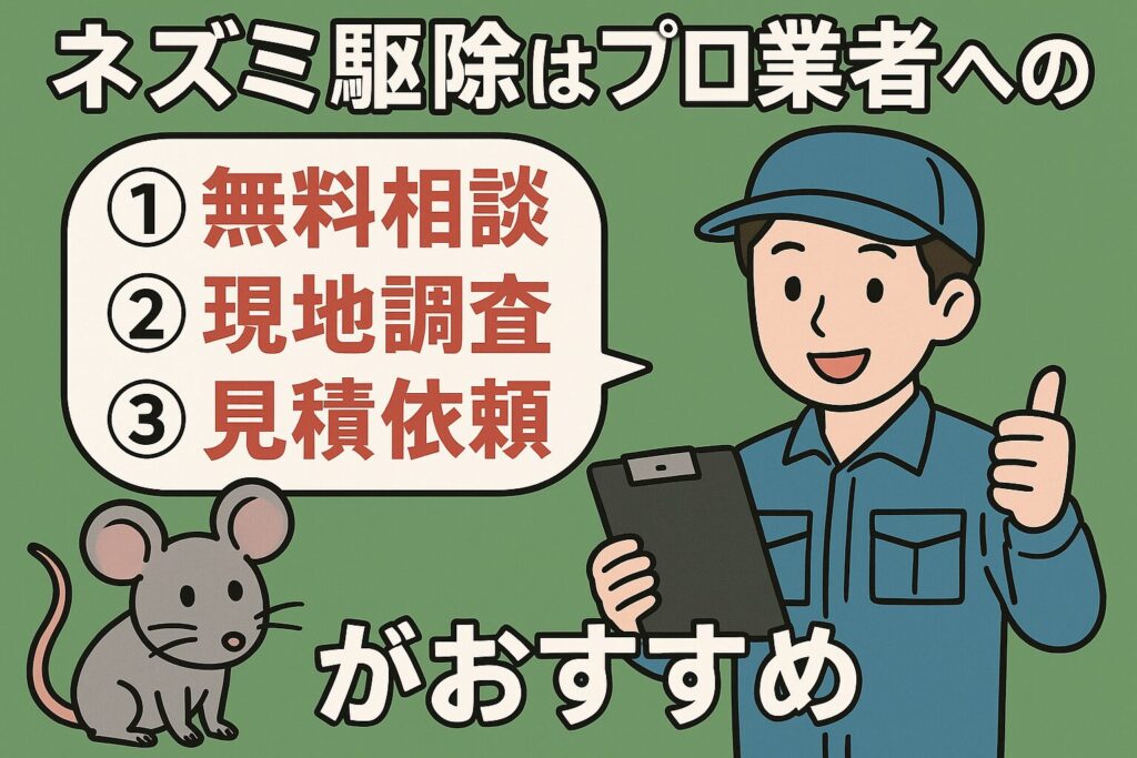 ネズミ駆除業者おすすめ