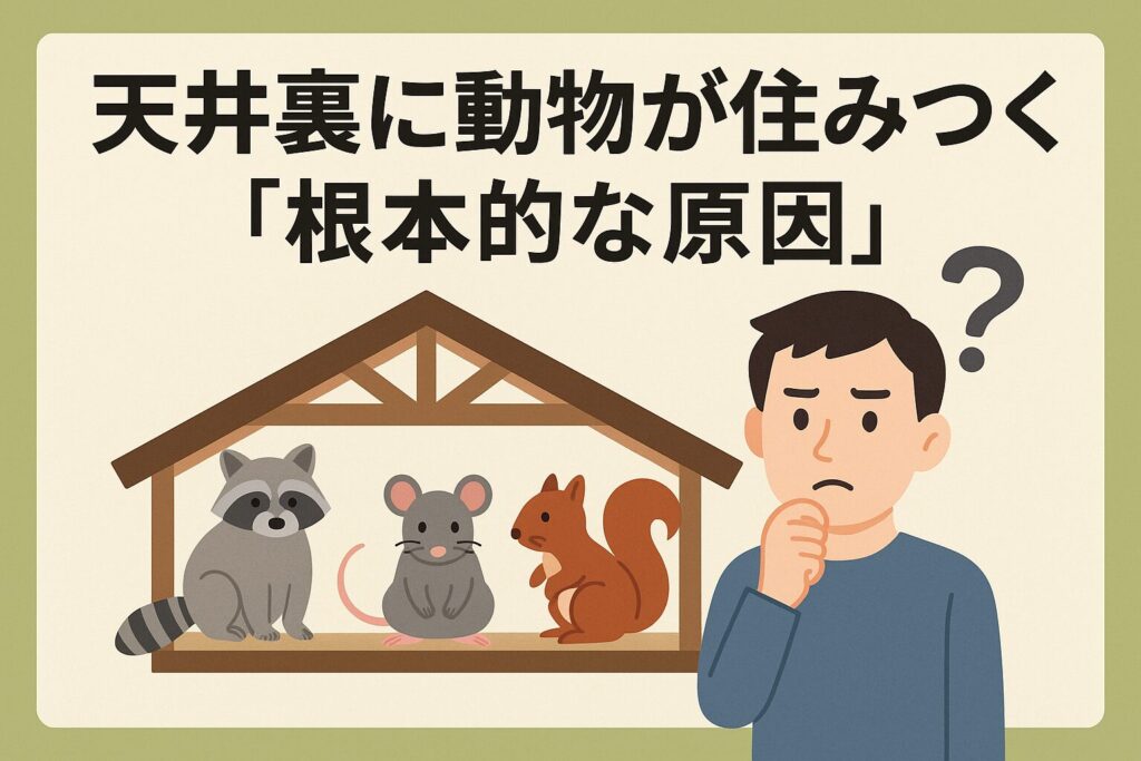天井裏の動物原因