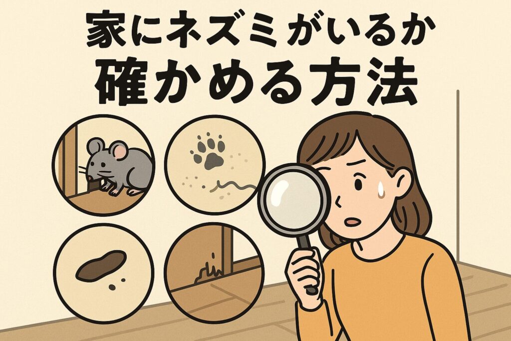 ネズミを確かめる方法
