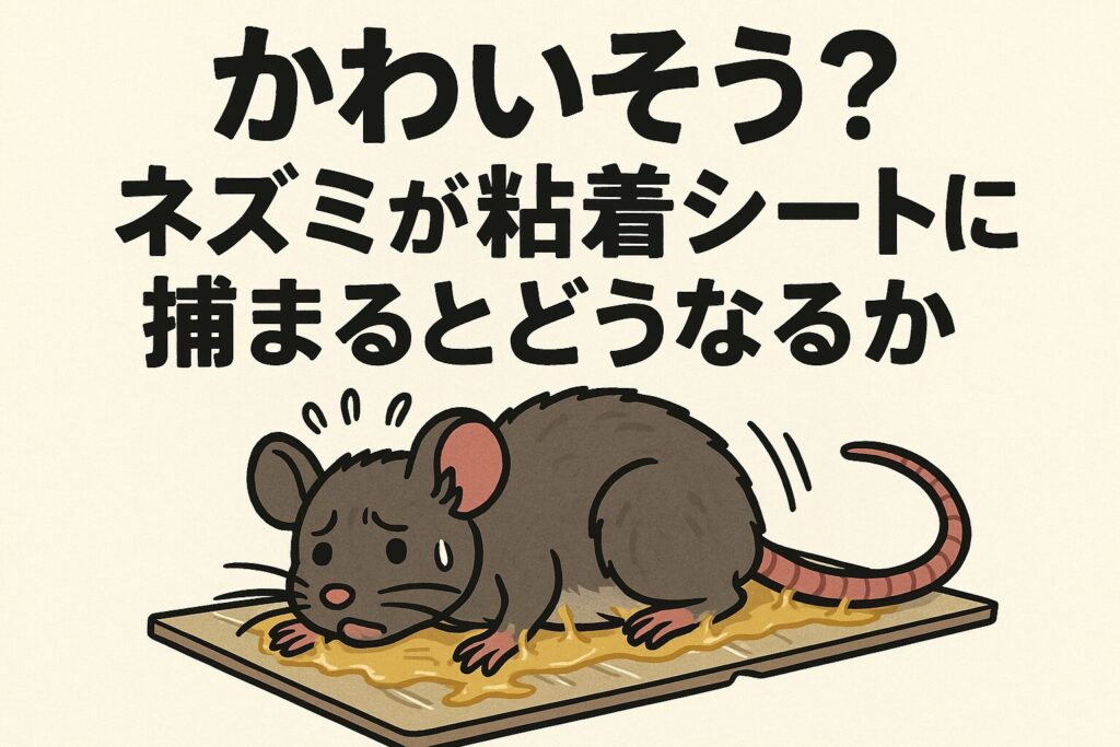 ネズミ粘着シートはかわいそう