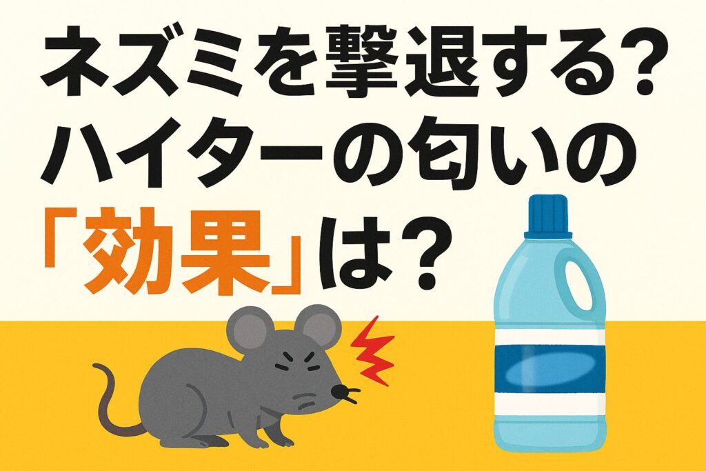 ネズミハイター匂い効果ある