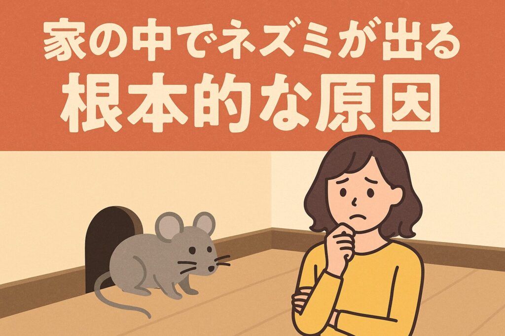 家の中でネズミ原因