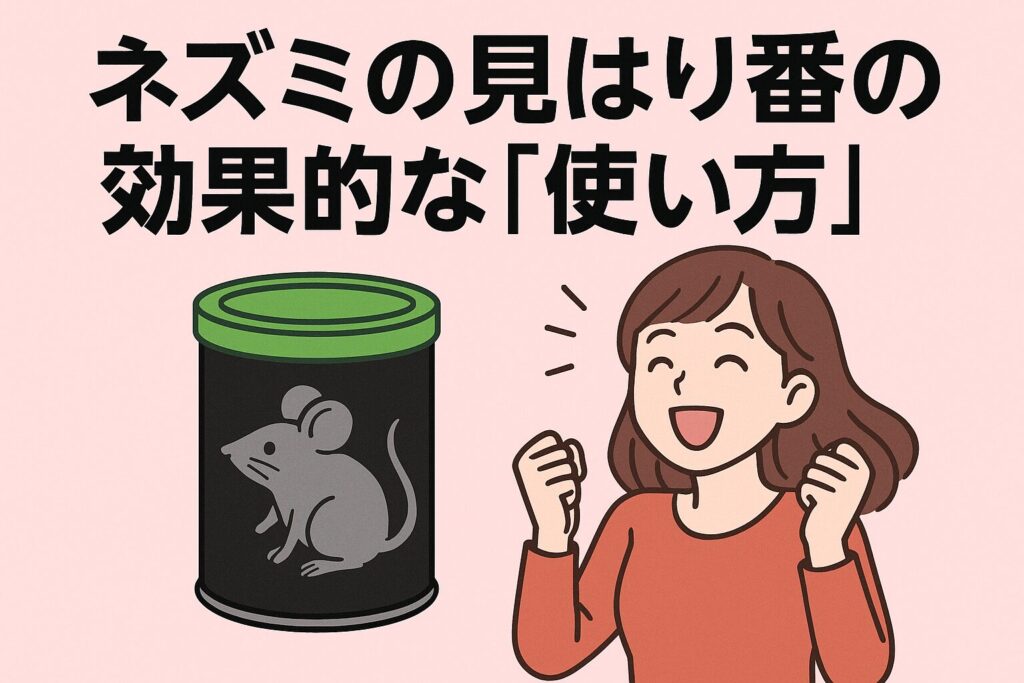 ネズミの見はり番効果的な使い方