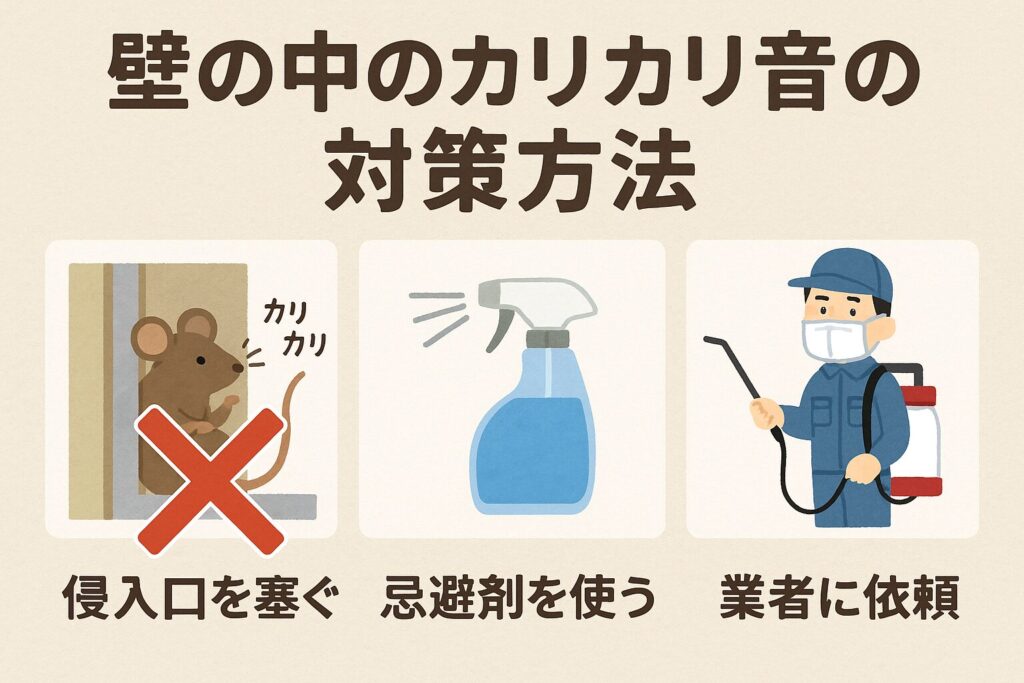 壁の中カリカリ音対策