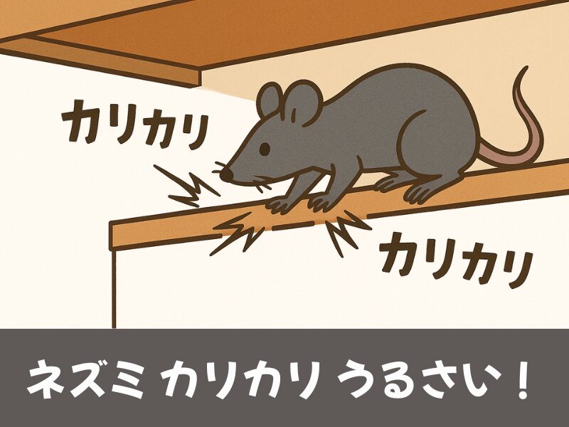 ネズミカリカリうるさい