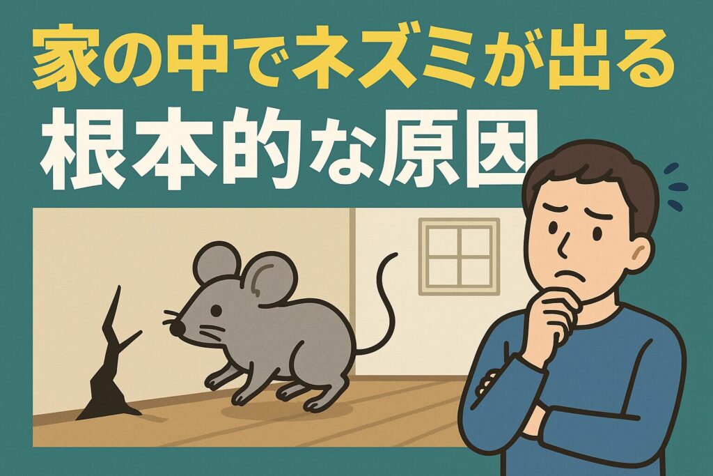 家の中でネズミ原因