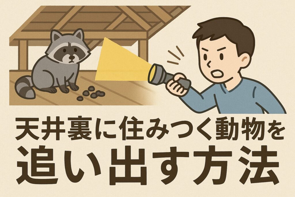 天井裏の動物追い出す方法