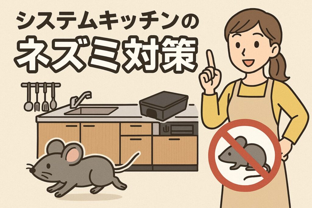 システムキッチンのネズミ対策