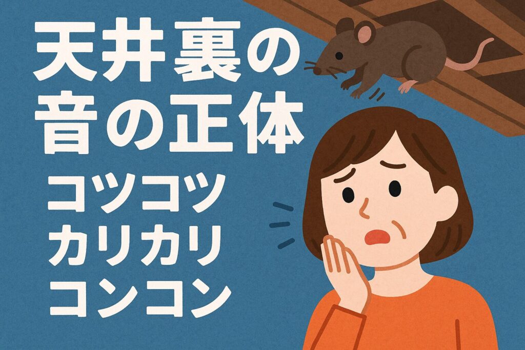 天井裏の音・コツコツ・カリカリ・コンコン