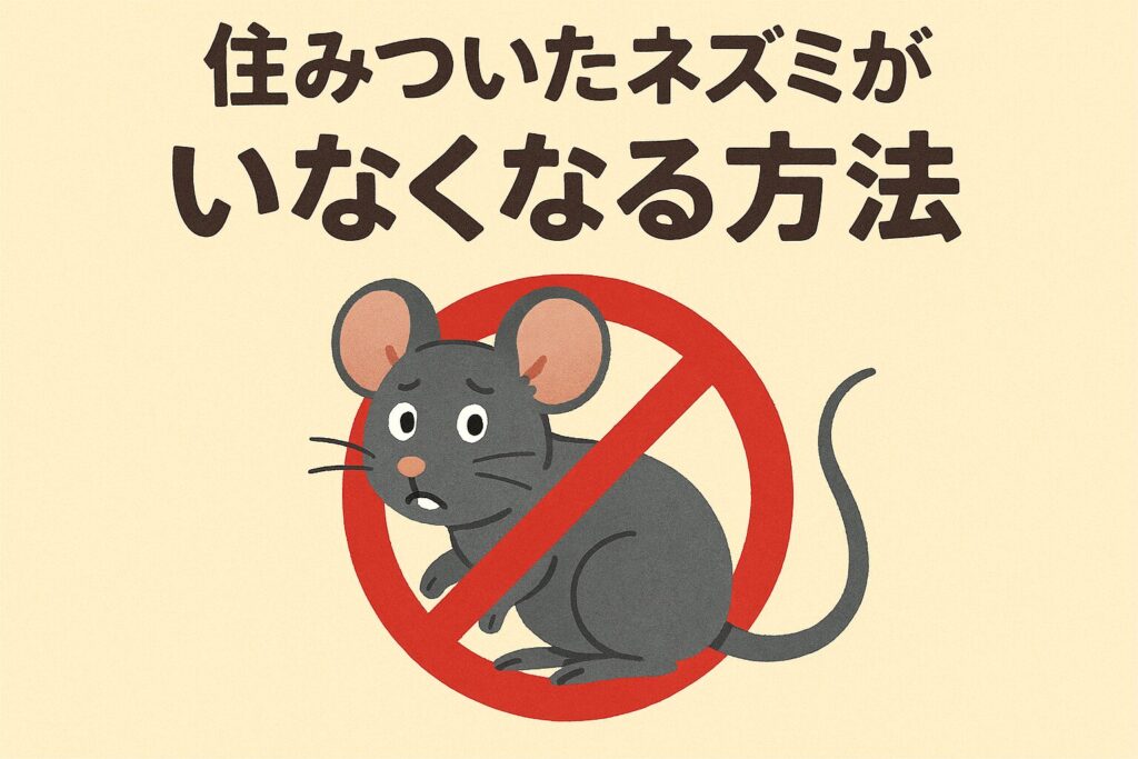ネズミがいなくなる方法