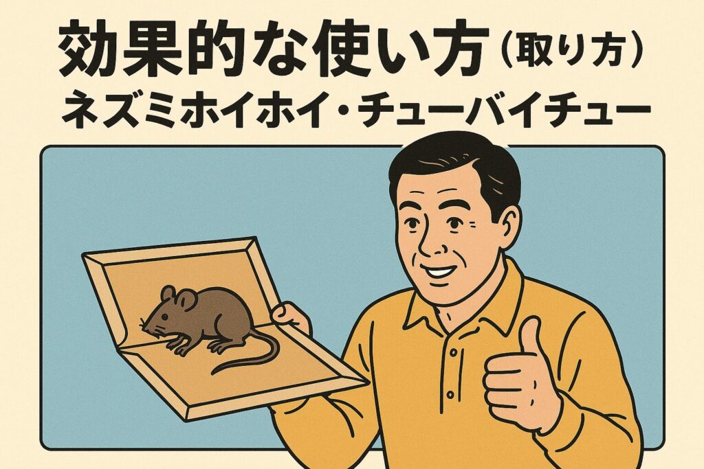 ネズミホイホイ・チューバイチュー効果的な使い方