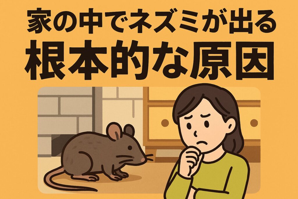 家の中でネズミ原因