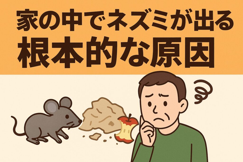 家の中でネズミ原因