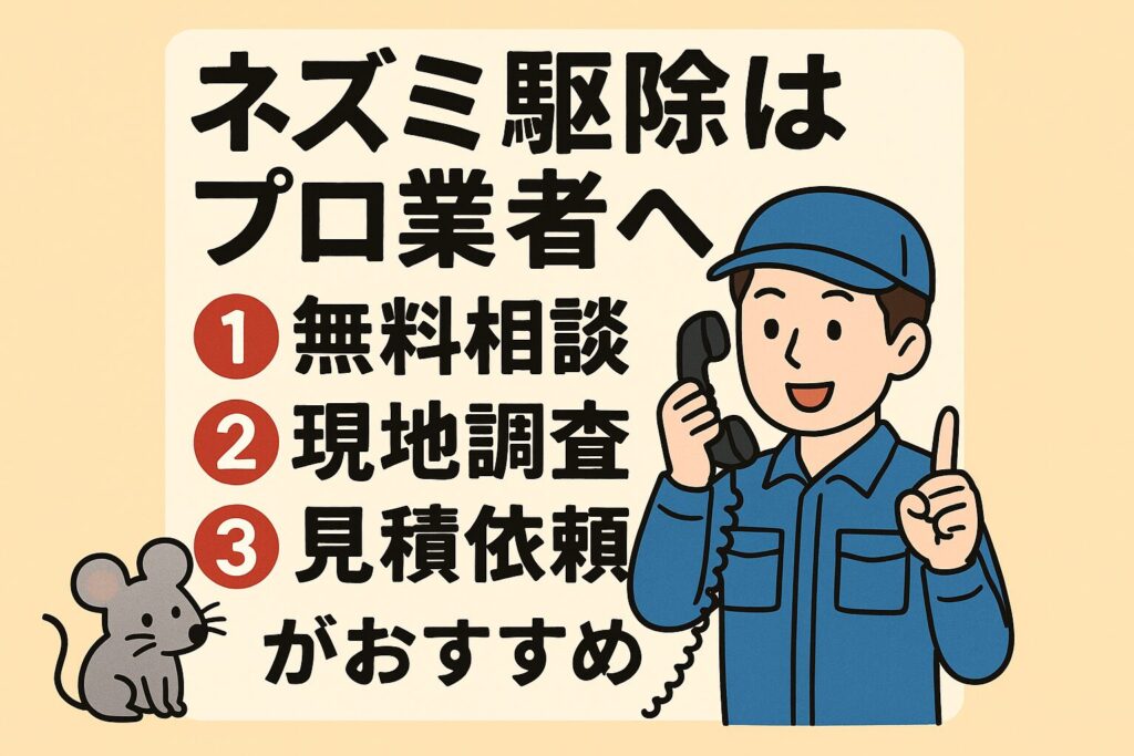 ネズミ駆除業者おすすめ