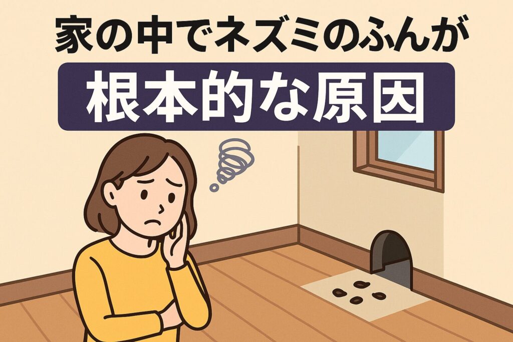 家の中でネズミのふん原因