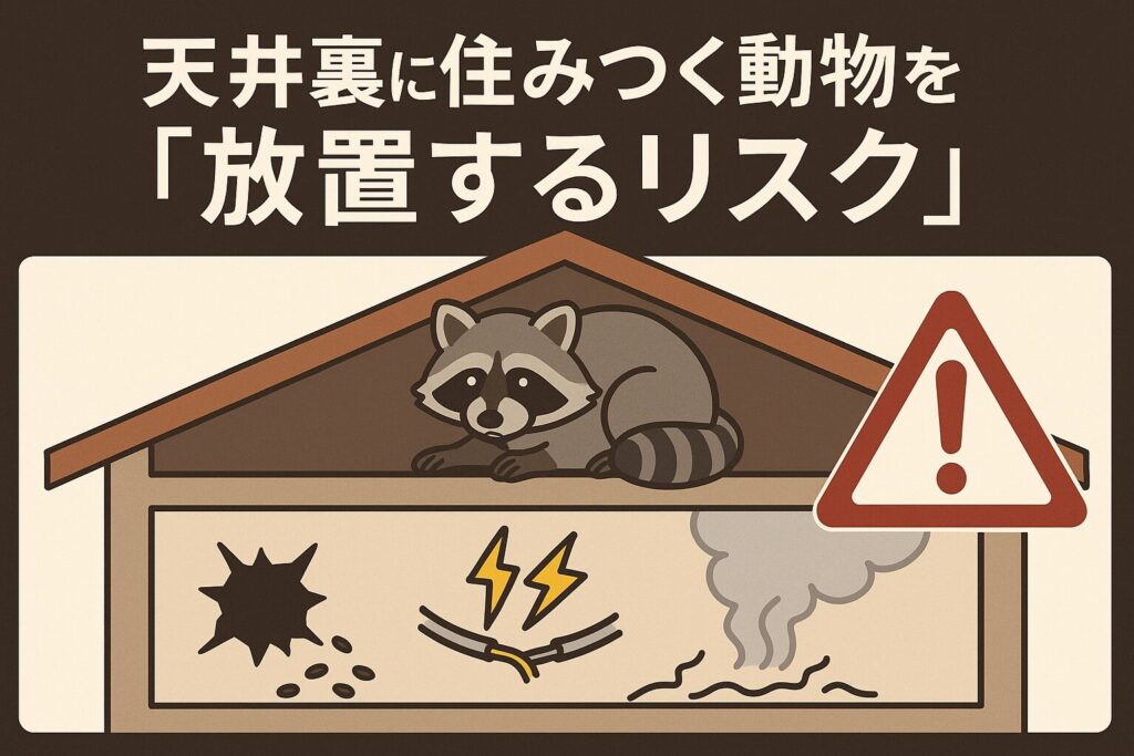 天井裏の動物リスク