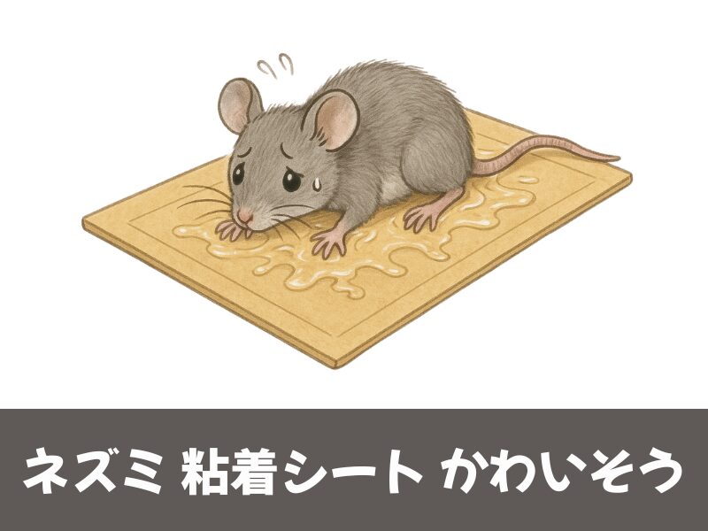 ネズミ粘着シートはかわいそう
