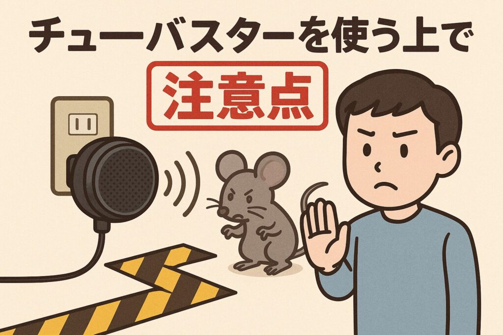 チューバスターの注意点