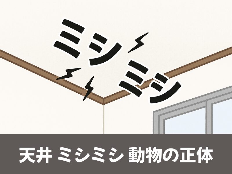 天井からミシミシ