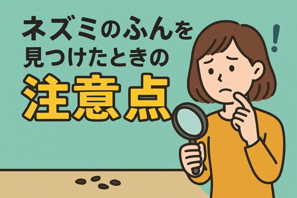 ネズミのふんの注意点