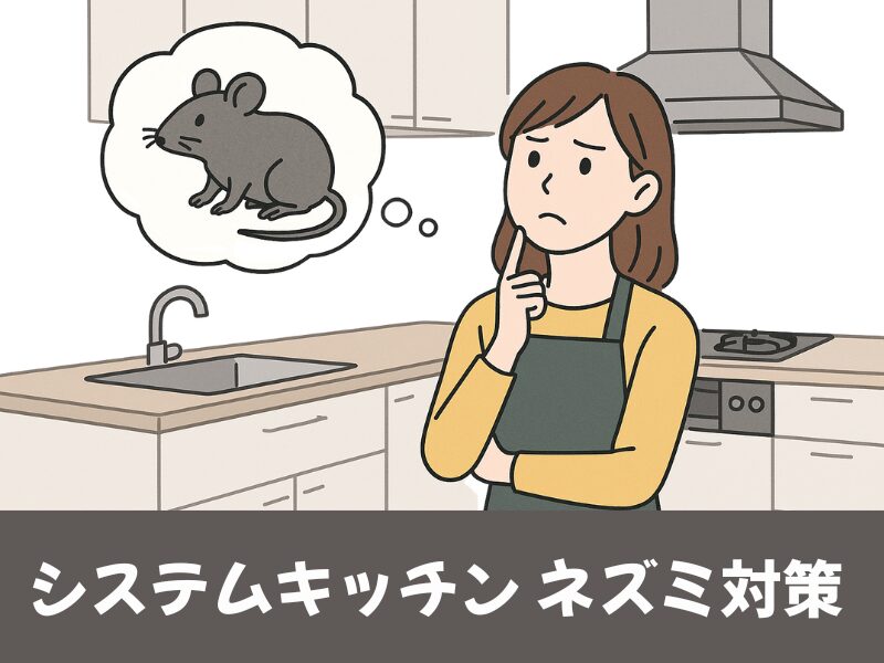 システムキッチンのネズミ対策