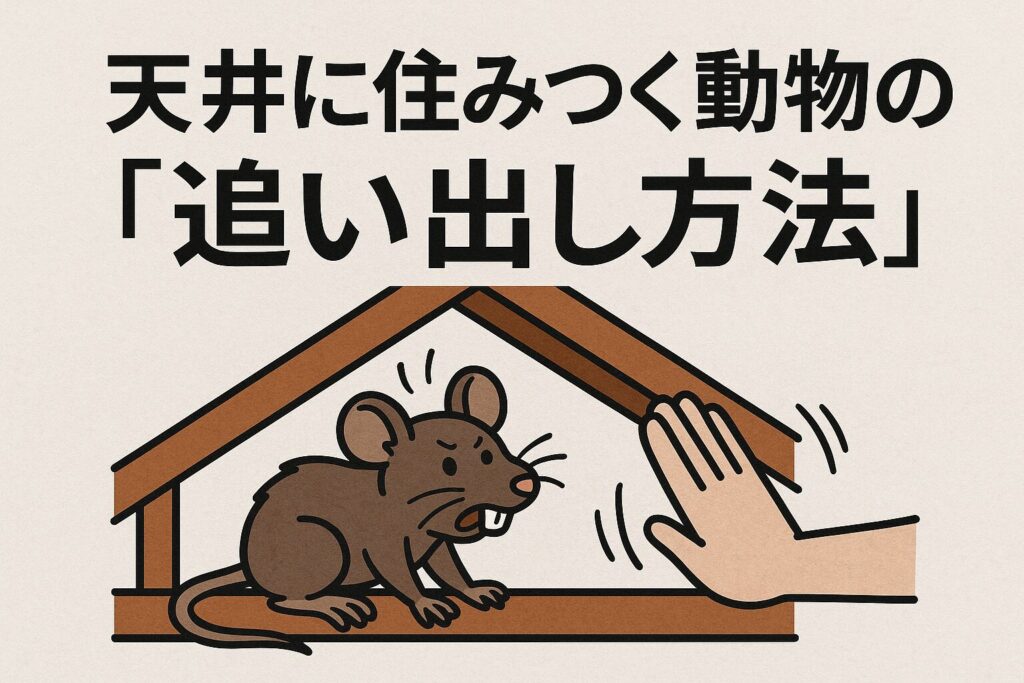 天井裏動物の追い出し方法