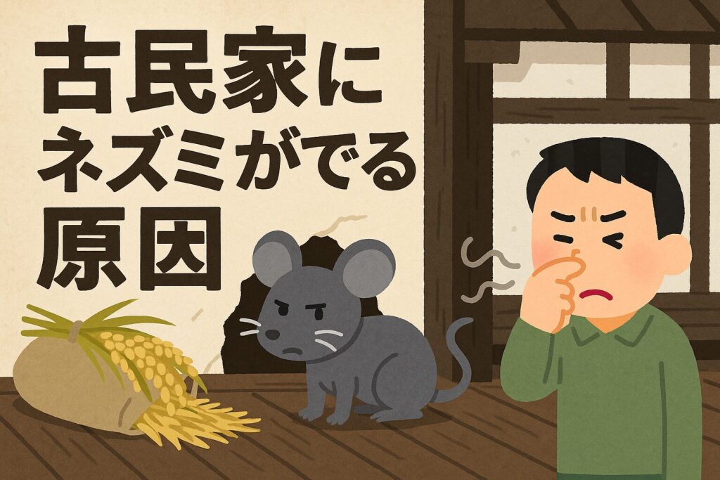 古民家のネズミ原因