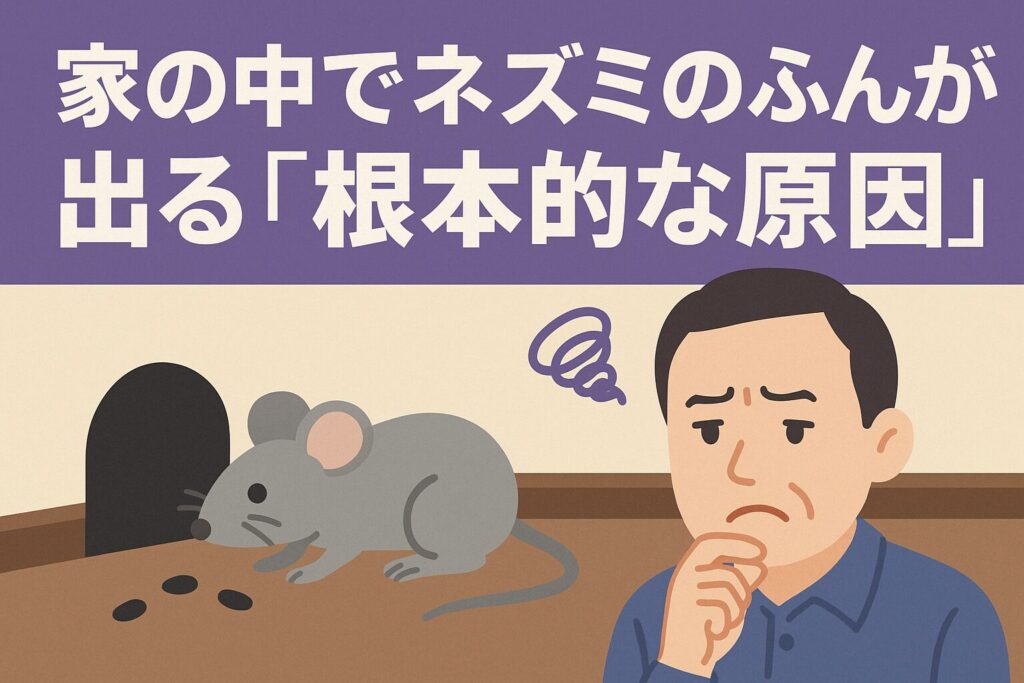 家の中でネズミのふん原因