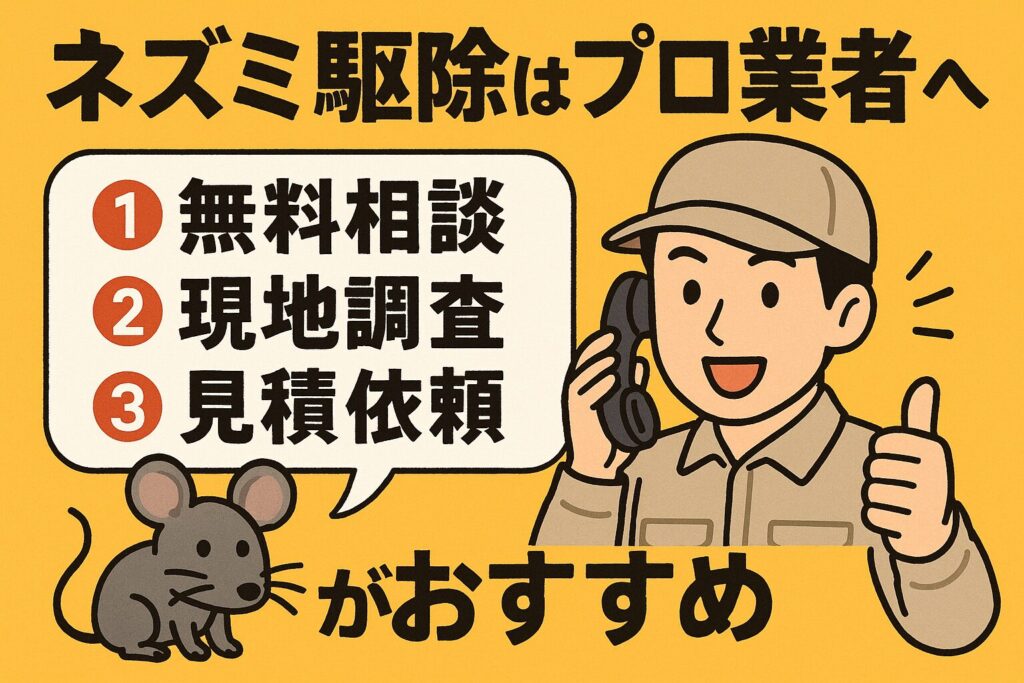 ネズミ駆除業者おすすめ
